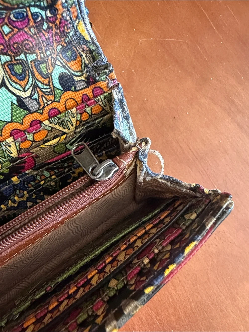 Sacroots Patterned Envelope Wallet